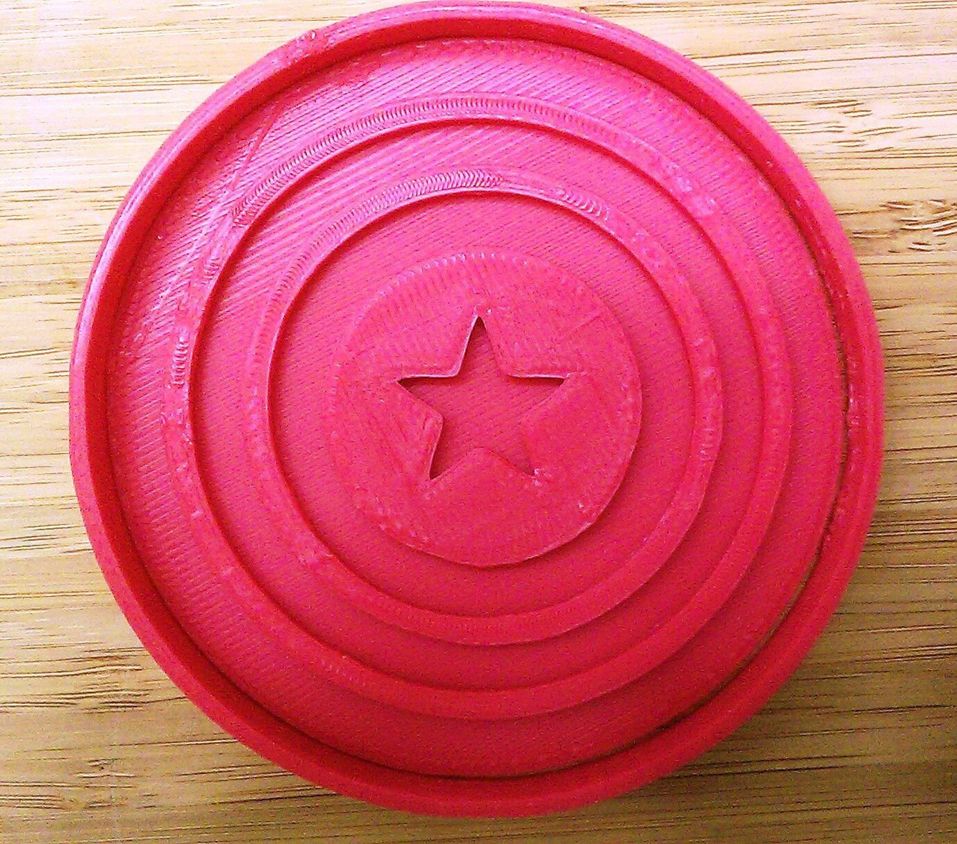 Captain America Shield Cookie Cutter - Choice of Sizes - 3D Printed Plastic
