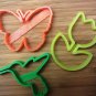 Spring Time Cookie Cutters - Butterfly, Tulip, Hummingbird - Choice of Sizes