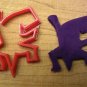 Escher Style Lizard V1 Cookie Cutter - Choice of Sizes - 3D Printed Plastic