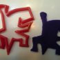 Escher Style Lizard V1 Cookie Cutter - Choice of Sizes - 3D Printed Plastic