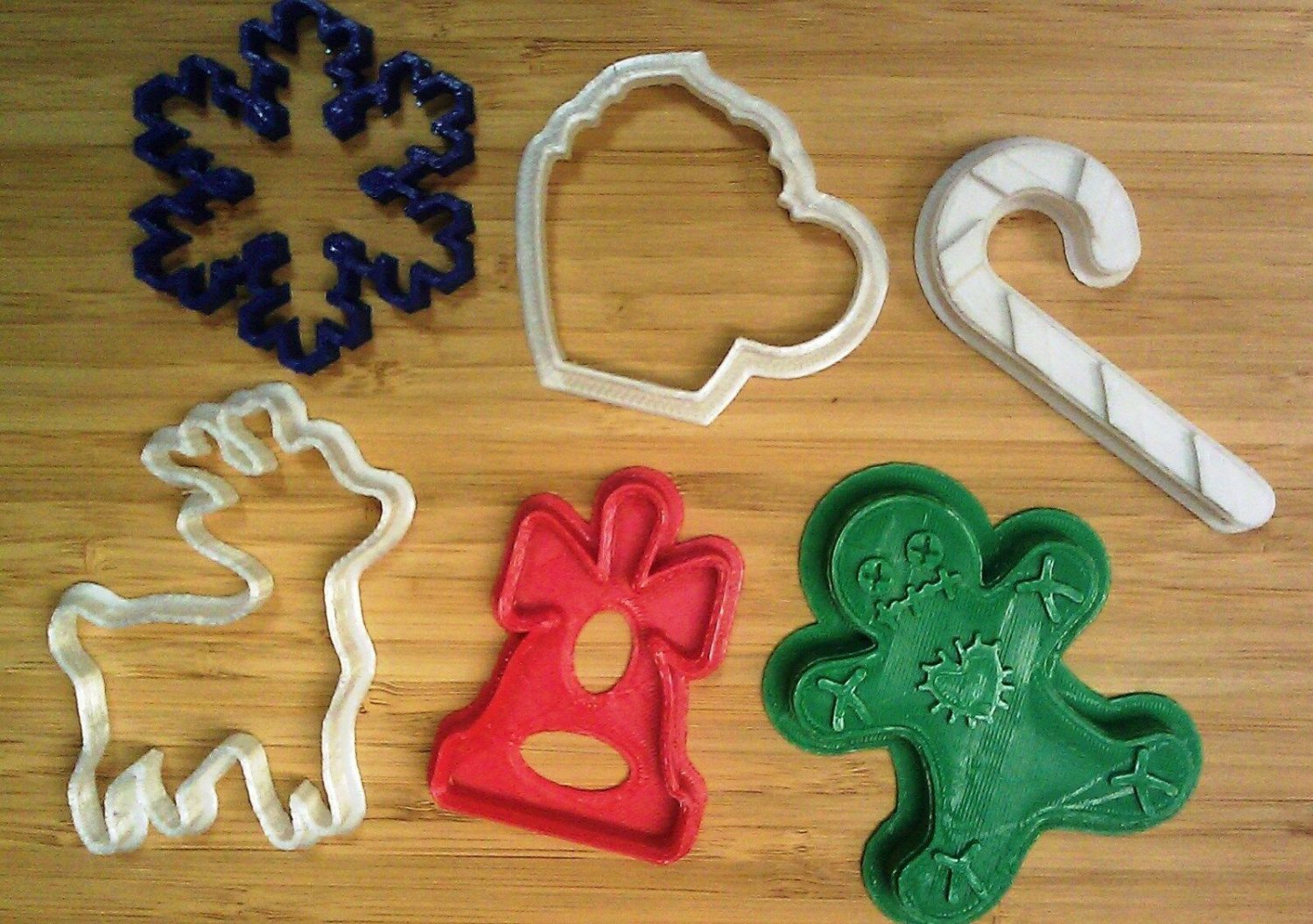 Christmas Cookie Cutters C - Snowflake Bell Deer Mug Gingerbread Man Candy Cane