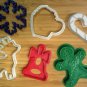 Christmas Cookie Cutters C - Snowflake Bell Deer Mug Gingerbread Man Candy Cane
