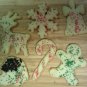Christmas Cookie Cutters C - Snowflake Bell Deer Mug Gingerbread Man Candy Cane