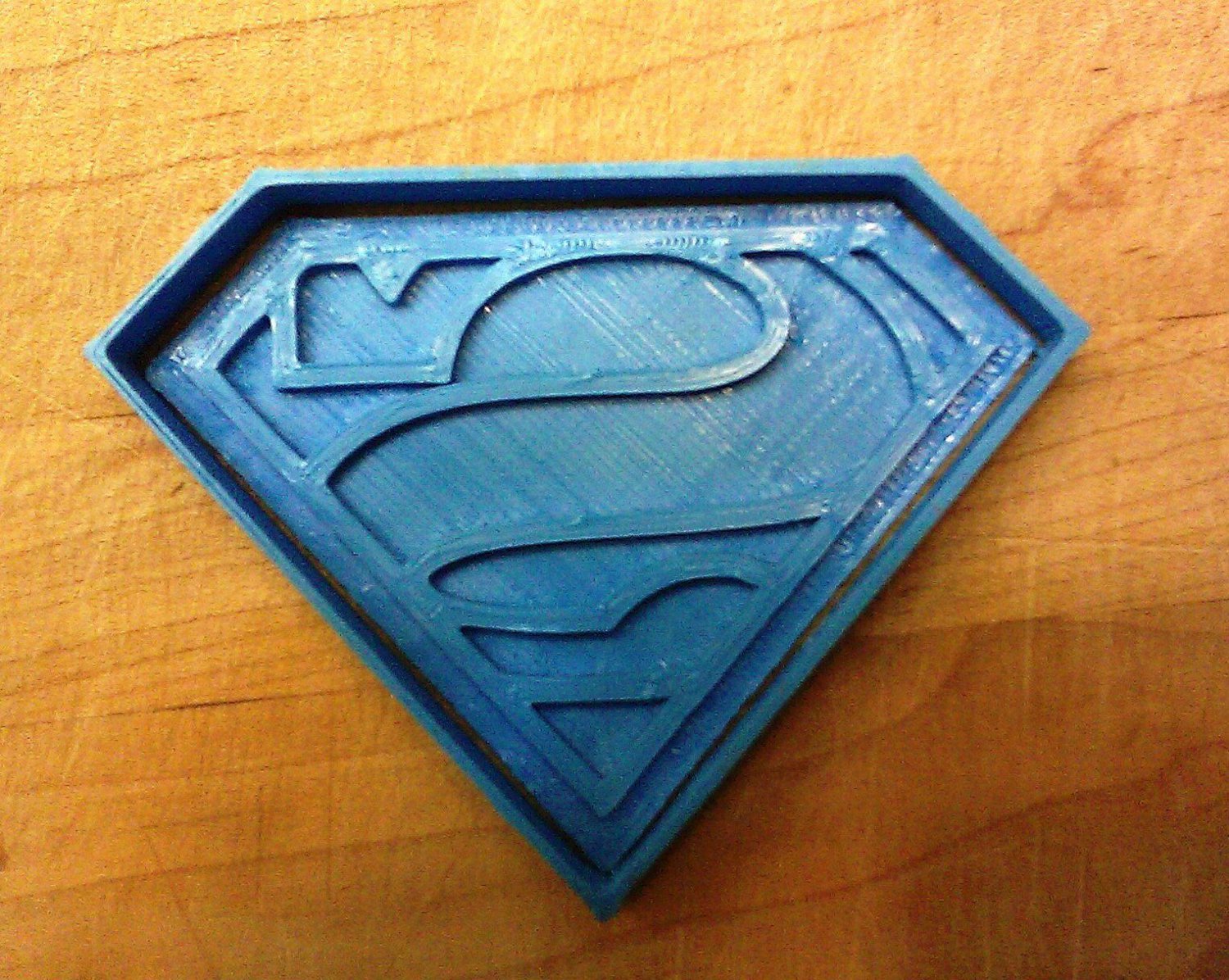 Superman Logo Cookie Cutter - Choice of Sizes (3D Printed Plastic)