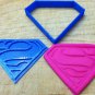 Superman Logo Cookie Cutter - Choice of Sizes (3D Printed Plastic)