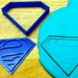 Superman Logo Cookie Cutter - Choice of Sizes (3D Printed Plastic)