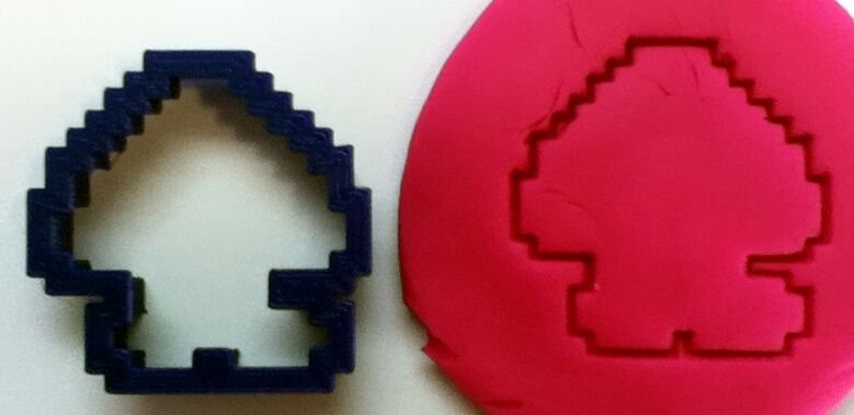 Goomba Cookie Cutter (Super Mario) Choice of Sizes (3D Printed Plastic)