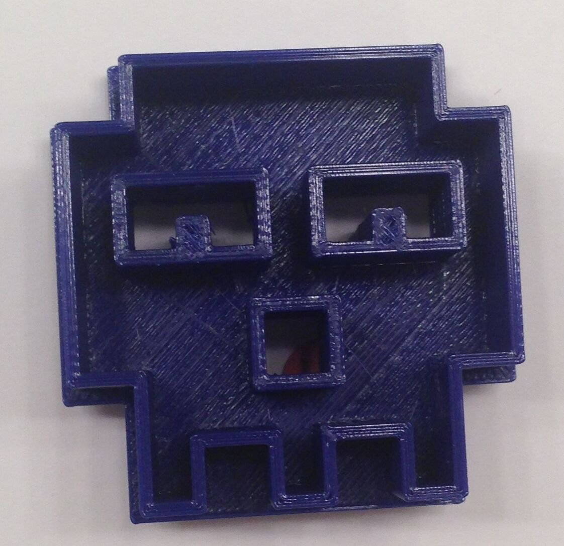 8 Bit Skull Cookie Cutter - Choice of Sizes (3D Printed Plastic)