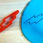 Flash Lightning Bolt Cookie Cutter - Choice of Sizes (3D Printed Plastic)