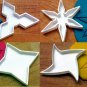 Shuriken Cookie Cutters (Ninja Throwing Stars ) Choice of 4 Types and 4 Sizes