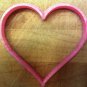 Valentine - Heart Cookie Cutter and Free Heart Coffee Stencil - Choice of Sizes