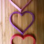 Valentine - Heart Cookie Cutter and Free Heart Coffee Stencil - Choice of Sizes