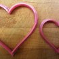 Valentine - Heart Cookie Cutter and Free Heart Coffee Stencil - Choice of Sizes