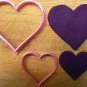 Valentine - Heart Cookie Cutter and Free Heart Coffee Stencil - Choice of Sizes