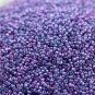 Wsini Japanese Rocailles Seed Beads Main Color Gold Lustered Mystic Purple