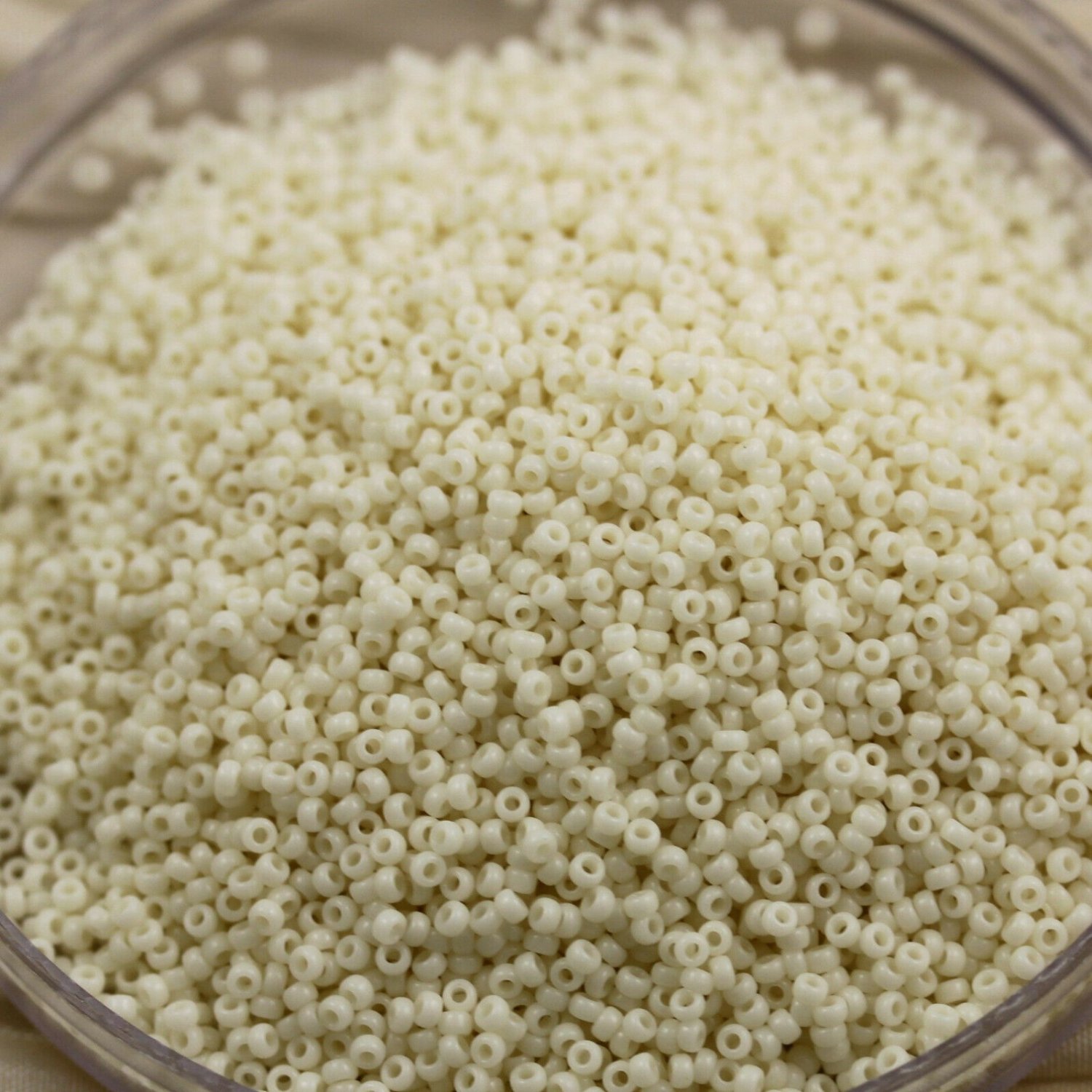 Wsini Japanese Rocailles Seed Beads Main Color Bone / Light Beige