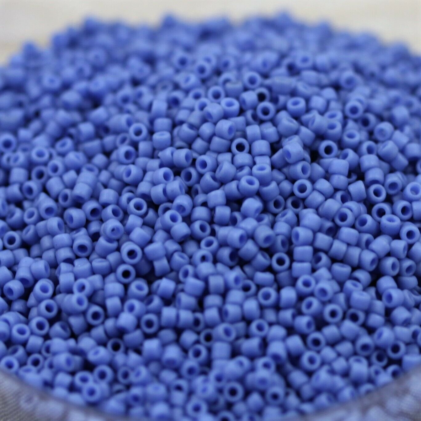 Wsini Japanese Rocailles Seed Beads Main Color Semi Glazed Soft Blue