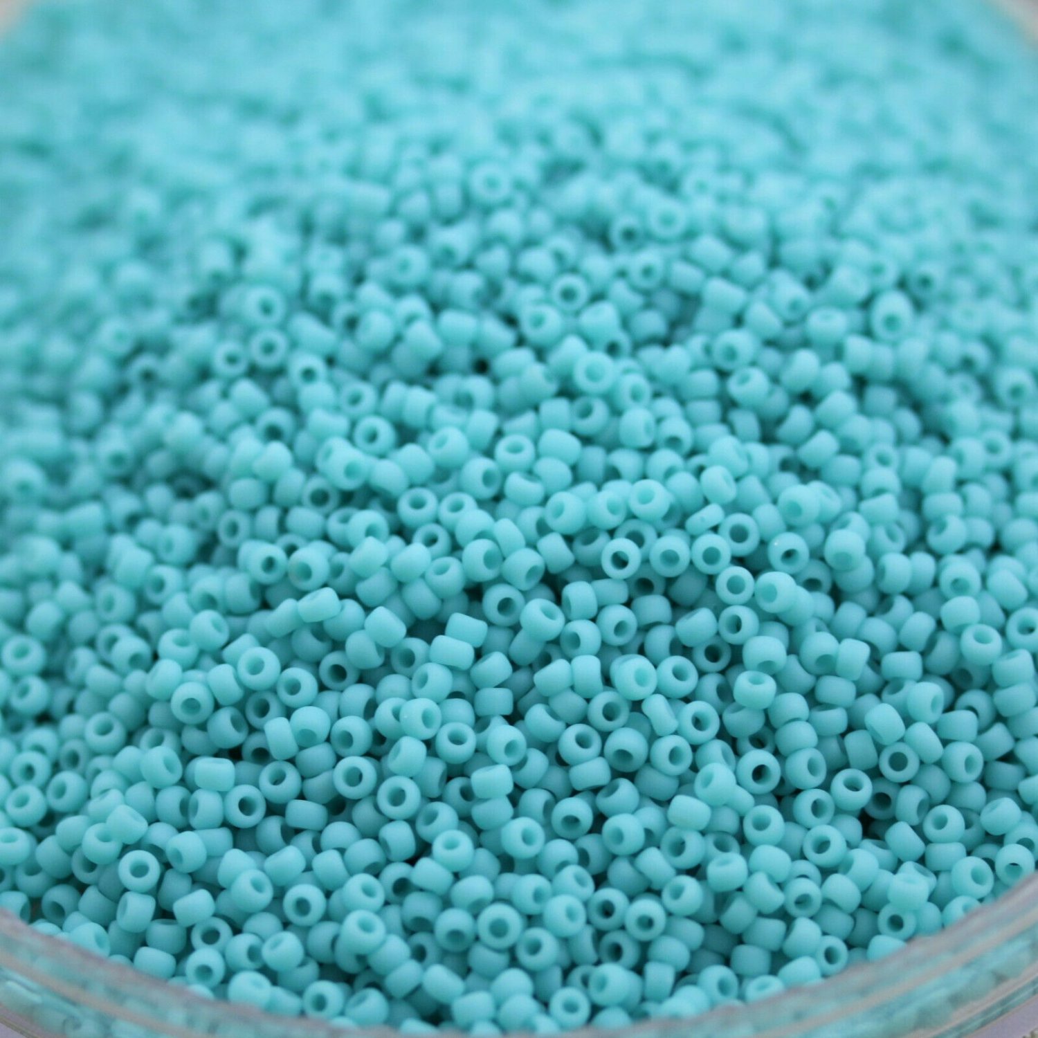 Wsini Japanese Rocailles Seed Beads Main Color Frosted Turquoise