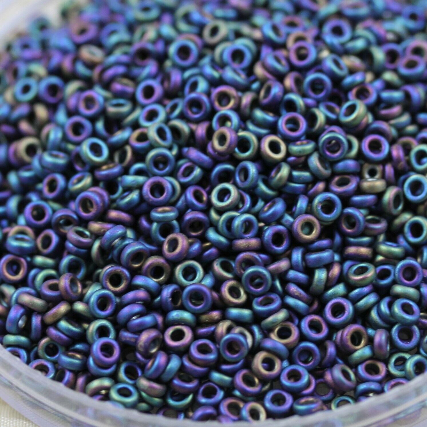 Wsini Spacer Miyuki seed beads Main Color Matte Raku Iris