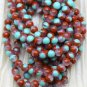 Wsini 50pcs SUMMER LANDSCAPE HURRICANE GLASS BEADS Main Color 6mm Andromeda