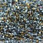 Wsini 1.5mm CUBES TOHO SEED BEADS Main Color Galvanized Blue Gold