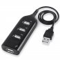 Black USB 2.0 Hi-Speed 4-Port