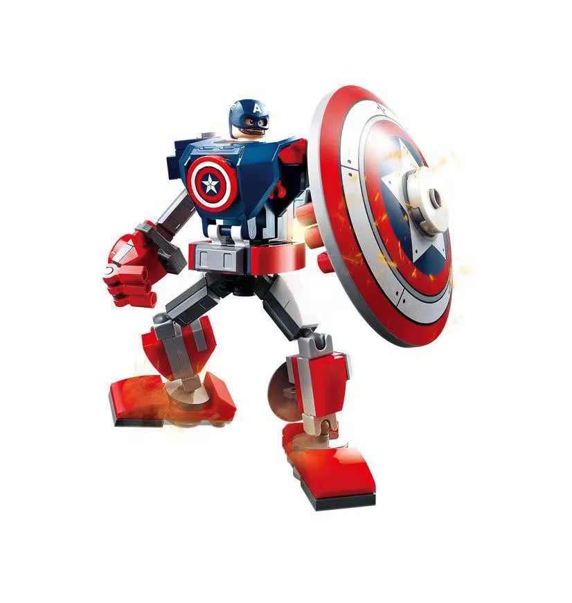 Action Figure Bricks Building Block Toy Assembled Model Superhero - Type A