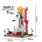 Space Aviation Manned Rocket Building Blocks Astronaut Figure City Aerospace - 2
