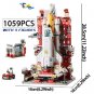 Space Aviation Manned Rocket Building Blocks Astronaut Figure City Aerospace - 3