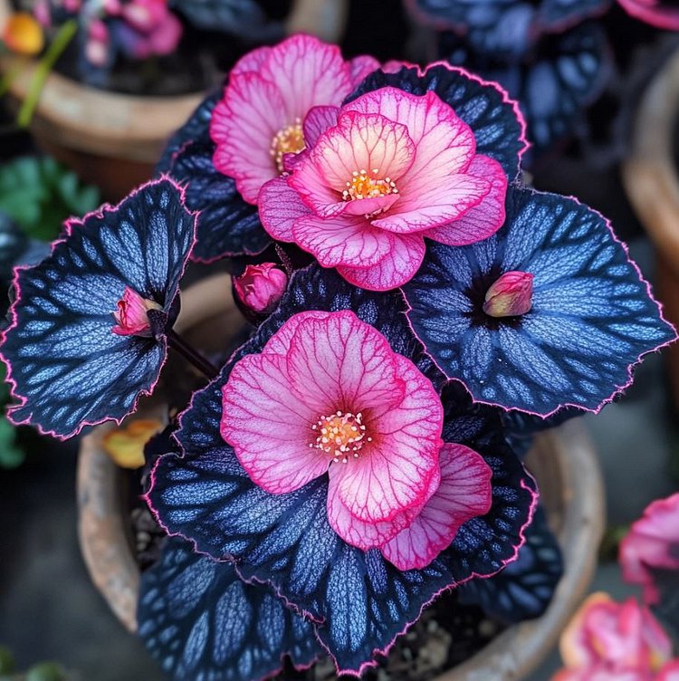 Begonia Rex &acirc;��Pink Lightning&acirc;�� - 50 Seeds