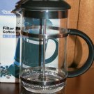 Trudeau Filter Press Coffee Maker 4-6 cup
