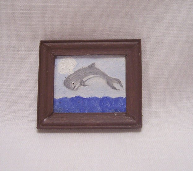 Folk Art Whale Painting
