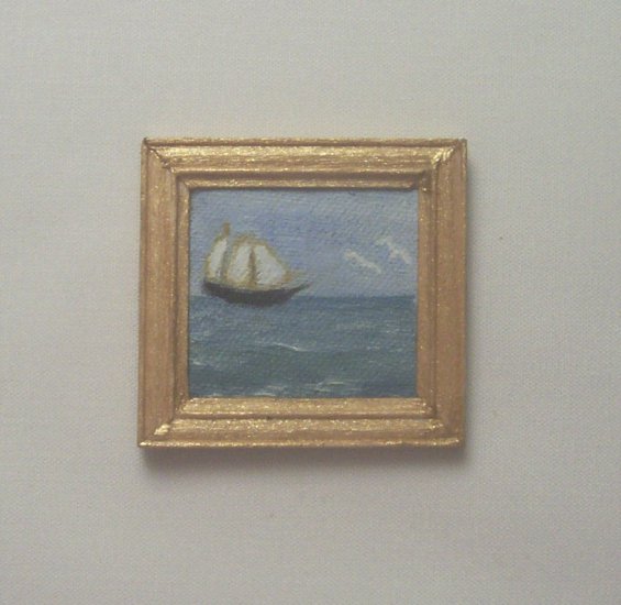 Folk Art Ship Painting