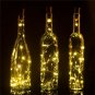 6PCS 20 LED Wine Bottle Cork Shape Fairy Night Lamp Starry Light Warm Light