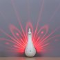Peacock Projection Lamp Remote Control LED Night Wall Light Night Light Green Pink White