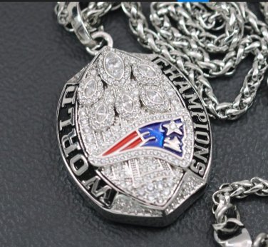 2019 New England Patriots Super Bowl LIII Championship necklace with 21 inch chain
