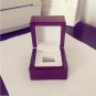Ring Display Wood Box Single Hole Wine Red Sports Jewelry box for championship rings