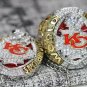 One Set 2019 KANSAS CITY CHIEFS Super Bowl 54 Championship Ring 7-15S with necklace