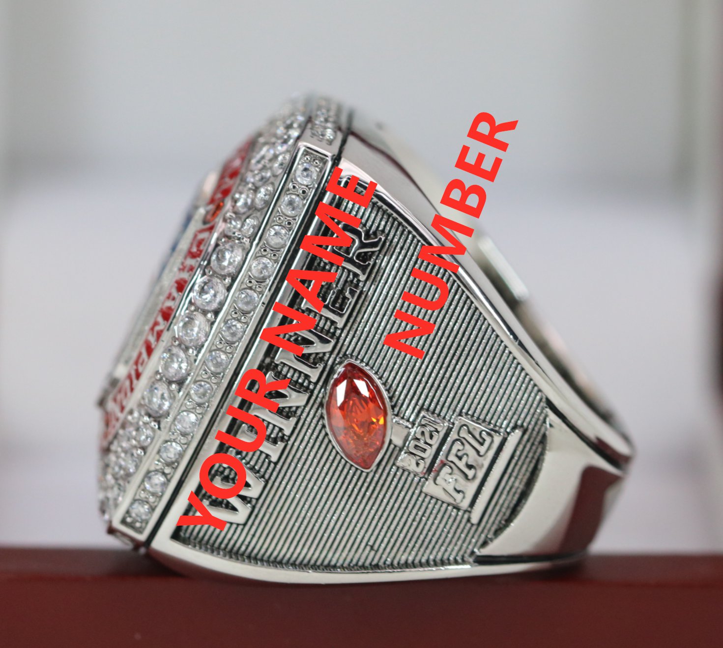 Fantasy Football League (2021) - CUSTOM NAME Championship Ring