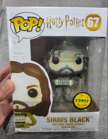 Funko Pop！Harry Potter Sirius Black #67 Chase Sticker Label MINT。With Protector 