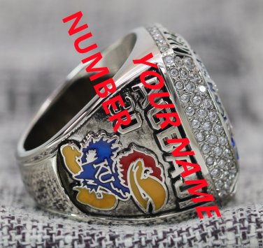 Custom your name&Number 2022 Kansas Jayhawks NCAA Basketball Championship ring 7-16S