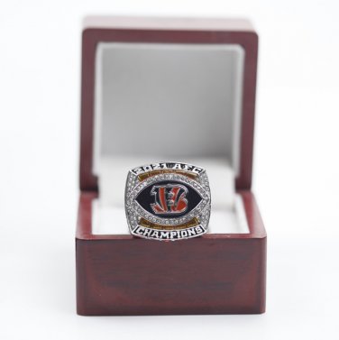 2021 AFC Cincinnati Bengals Super Bowl NFL Champions ring size 11 with wooden case&iuml;&frac14;�301&iuml;&frac14;�