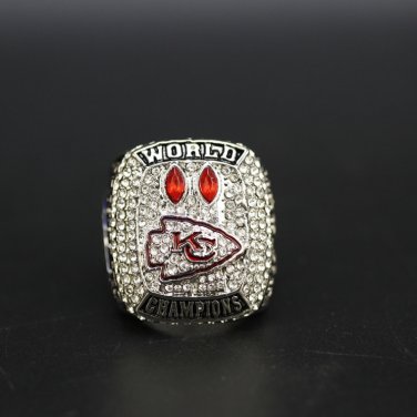 Silver 2020 Kansas City Chiefs Super Bowl Championship Ring size 11 &iuml;&frac14;�351&iuml;&frac14;�