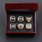 Full Set 6 years Chicago Bulls Basketball world championship rings 11 size with wooden case（462）