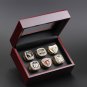 Full Set 6 years Chicago Bulls Basketball world championship rings 11 size with wooden case&iuml;&frac14;�462&iuml;&frac14;�