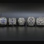 Set 5pcs 1971 77 92 93 95 Dallas Cowboys super bowl championship ring Silver without case（464）