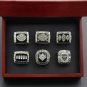 6PCS Set Oakland Raiders Gannon NFL Super Bowl CHAMPIONSHIP RINGS with case（495）
