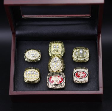 7PCS San Francisco 49ers super bowl championship ring size 11 with case&iuml;&frac14;�500&iuml;&frac14;�