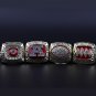 4PCS Set Buffalo Bills AFC super bowl championship ring size 11 without case（514）