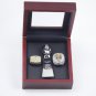 2PCS 1999 2021 Los Angeles Rams Super Bowl Championship Rings and Trophy with case（517）